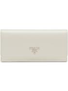 Prada Saffiano Leather Wallet - White