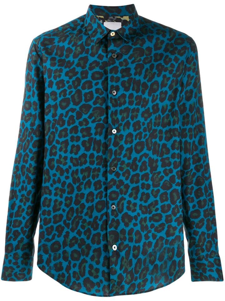 Paul Smith Animal Print Shirt - Blue