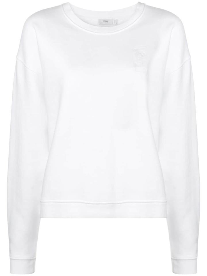 Closed Embroidered Logo Sweatshirt - White