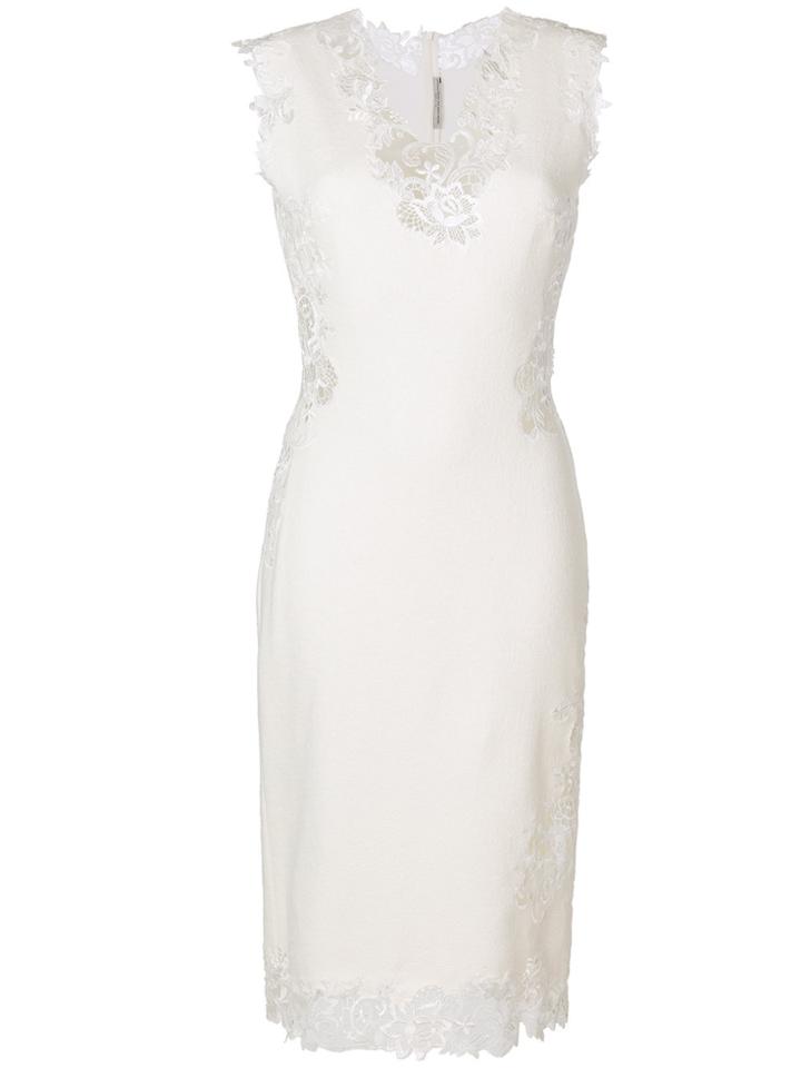 Ermanno Scervino Lace Trim Dress - White