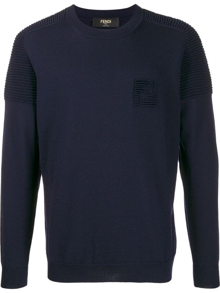 Fendi Classic Knit Jumper - Blue