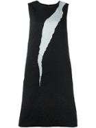 Maison Margiela Jacquard Shift Dress, Women's, Size: 42, Black, Viscose/polyester/polyamide/silk