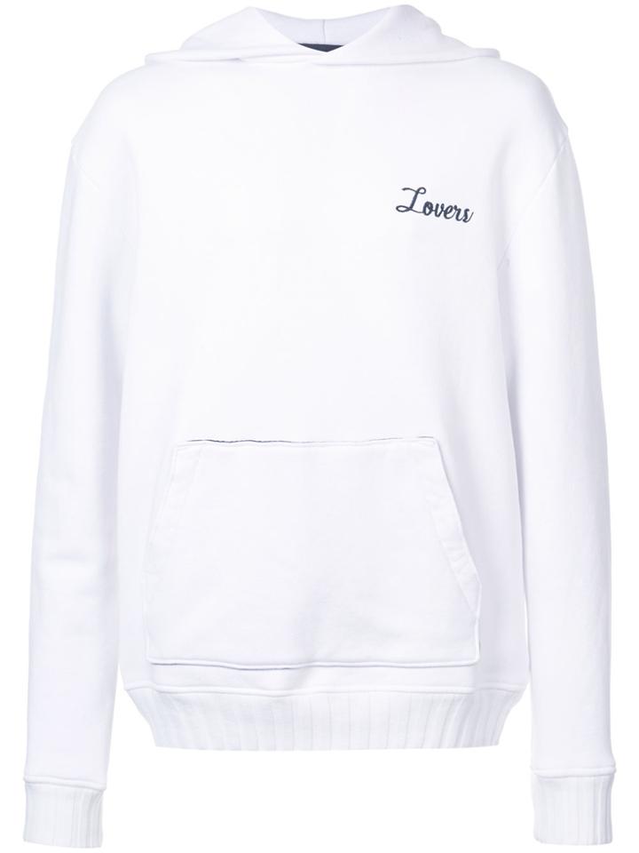 Amiri Lovers Print Hoodie - White