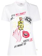 Gcds Poison Graphic Print T-shirt - White