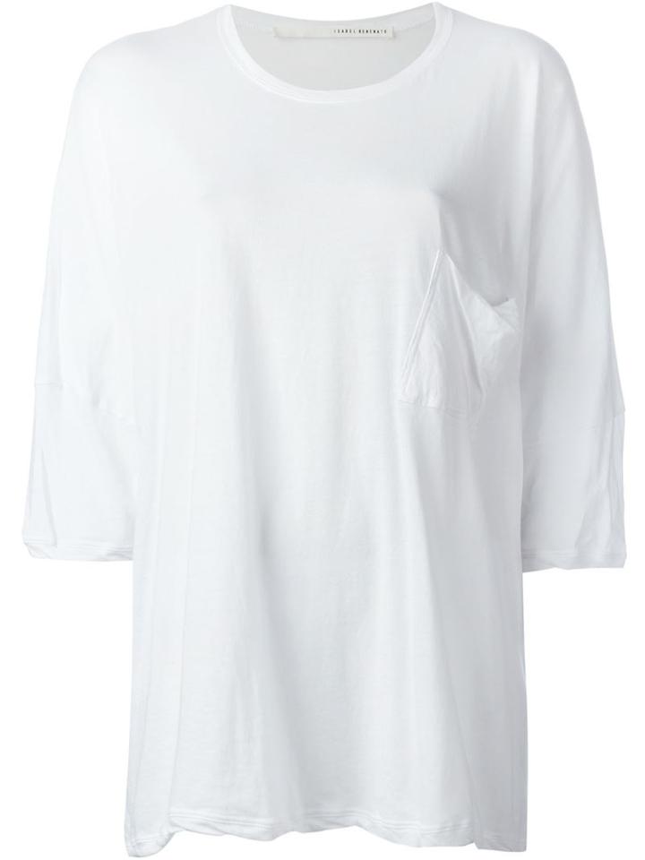 Isabel Benenato Loose Fit T-shirt, Women's, Size: 42, White, Cotton