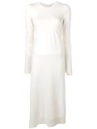Barrie Midi Sweater Dress - White