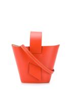 Carolina Santo Domingo Open-top Bucket Tote - Orange