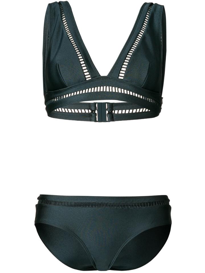 Zimmermann Perforated Bikini Set - Grey