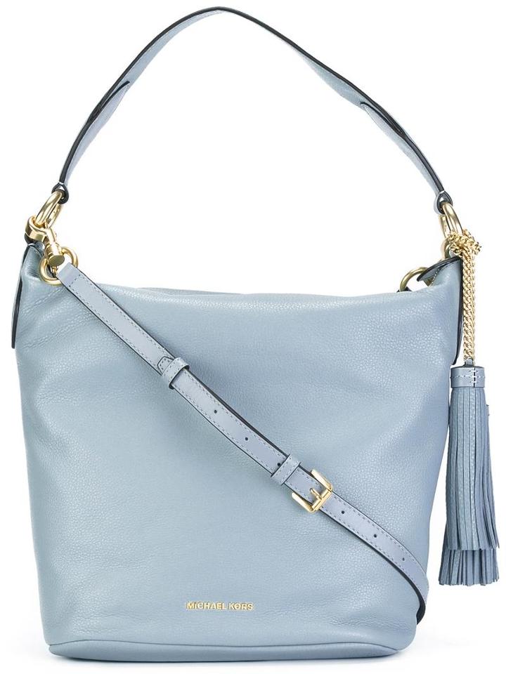 Michael Michael Kors Large 'elana' Shoulder Bag, Women's, Blue, Leather