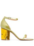 Maison Margiela Bent Heeled Sandals - Gold