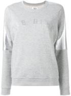 Zoe Karssen Metallic Detail Sweatshirt, Women's, Size: Medium, Grey, Cotton/polyester