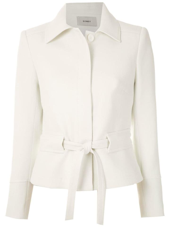 Egrey Lace Up Jacket - White