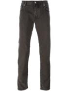 Jacob Cohen Straight Leg Trousers, Men's, Size: 33, Grey, Cotton/modal/spandex/elastane