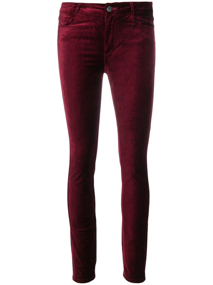 Paige Hoxton Cropped Trousers - Red