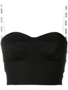 Gcds Bandeau Cropped Top - Black