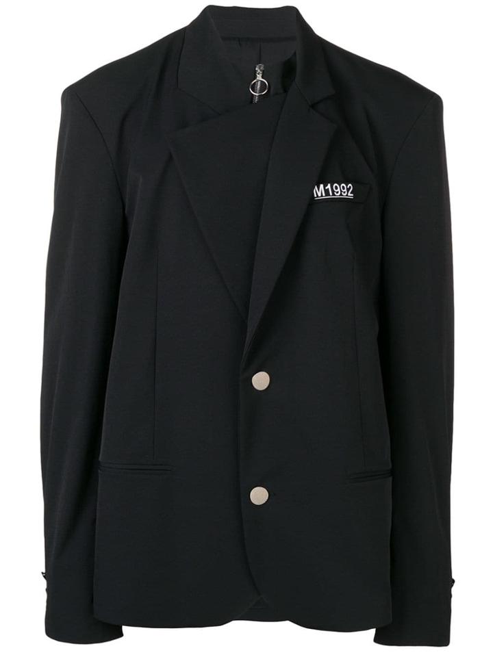 M1992 Oversized Boxy Blazer - Black