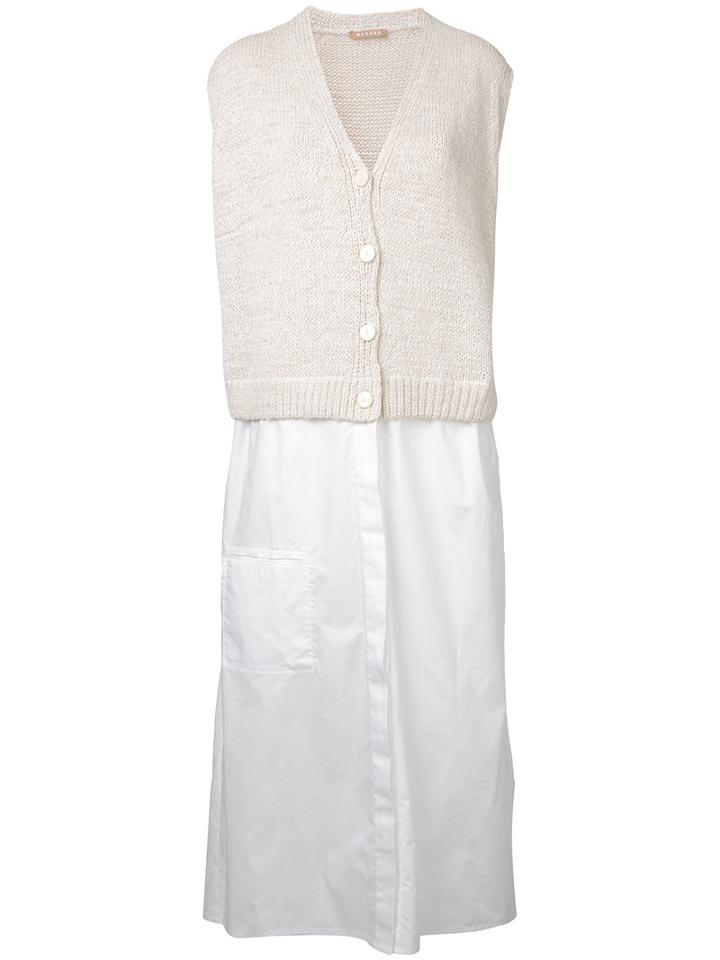 Nehera Contrast Detail Dress, Women's, Size: Small, Nude/neutrals, Cotton/linen/flax/polyamide