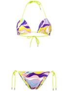 Emilio Pucci Rivera Print Tringle Bikini - Purple