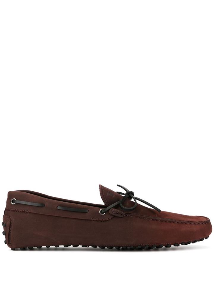 Tod's Tie Detail Loafers - Brown