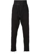 Julius Paneled Unfinished Hem Sweatpants, Men's, Size: 2, Black, Cotton