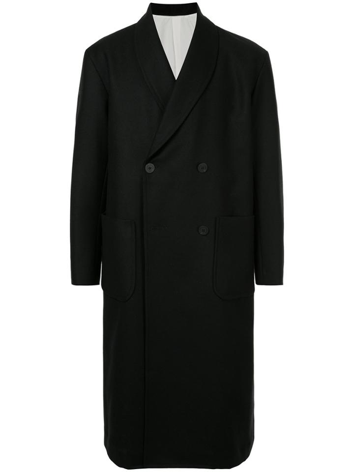 08sircus Double Breasted Coat - Black