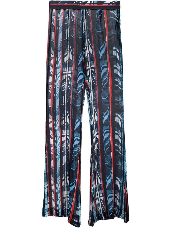 Ellery Flared Printed Trousers