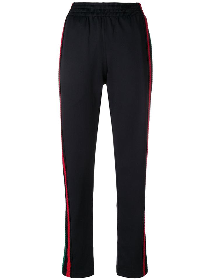 Wales Bonner Side-stripe Fitted Trousers - Black