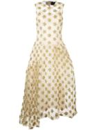 Simone Rocha Embellished Sheer Layer Dress, Women's, Size: 6, Nude/neutrals, Polyamide/polyester/nylon/cupro