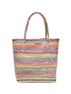Sensi Studio Multicoloured Straw Tote Bag