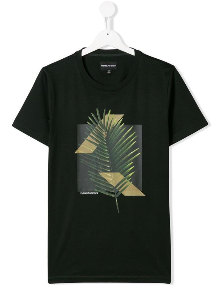 Emporio Armani Kids Printed T-shirt - Green