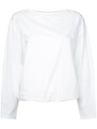 Enföld - Round Neck Blouse - Women - Cotton/polyester - 36, White, Cotton/polyester