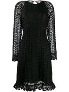 Temperley London Sunbird Heart-shaped Embroidery Dress - Black