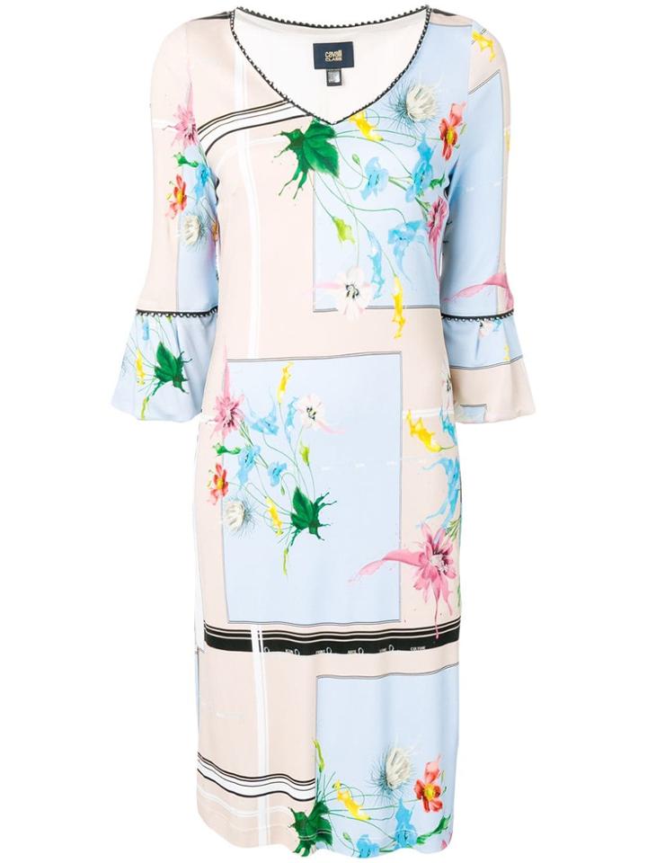 Cavalli Class Shift Floral Dress - Neutrals