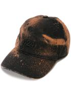 424 Stained-effect Cap Hat - Black