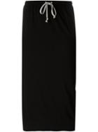 Rick Owens Drkshdw Drawstring Jersey Skirt