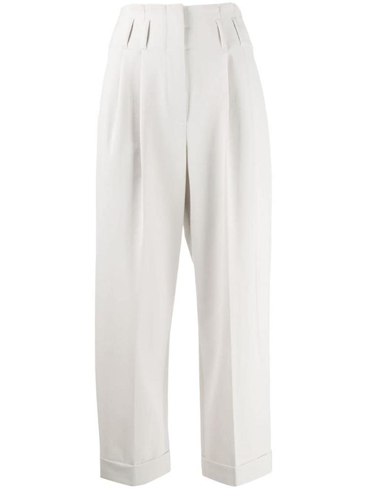 Brunello Cucinelli High Waisted Trousers - Neutrals
