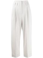 Brunello Cucinelli High Waisted Trousers - Neutrals