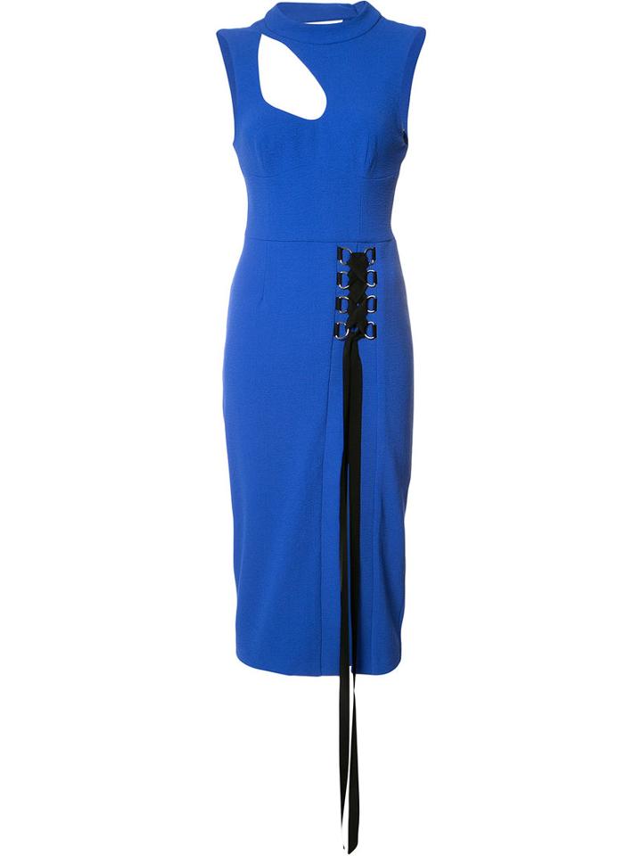 Billie Cutout Midi Dress - Women - Polyester/spandex/elastane - 12, White, Polyester/spandex/elastane, Rebecca Vallance