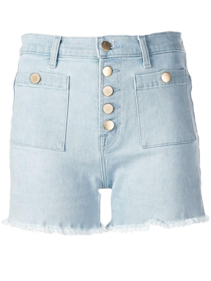 J Brand Joan High-waist Denim Shorts - Blue