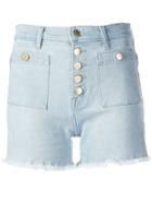 J Brand Joan High-waist Denim Shorts - Blue