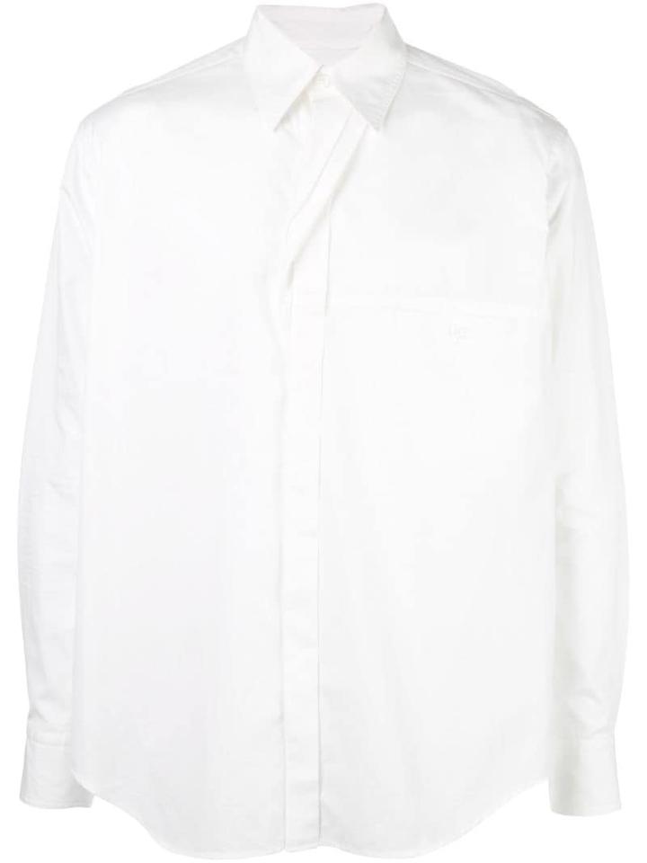 Yohji Yamamoto Front Pleats Shirt - White