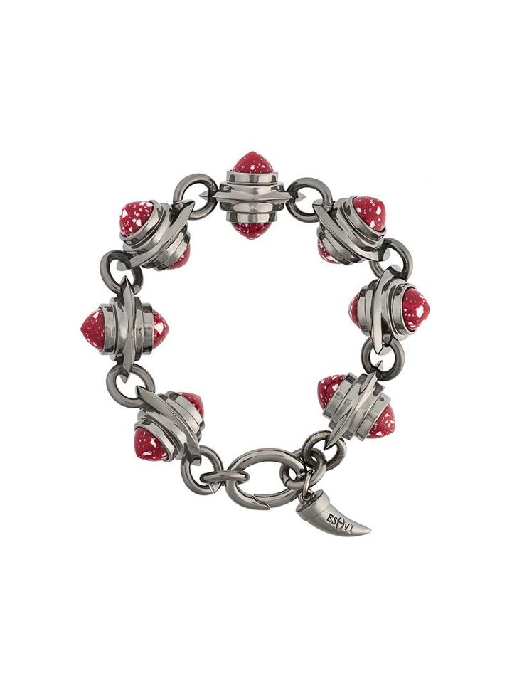 Eshvi Hematite Bracelet, Women's, Red