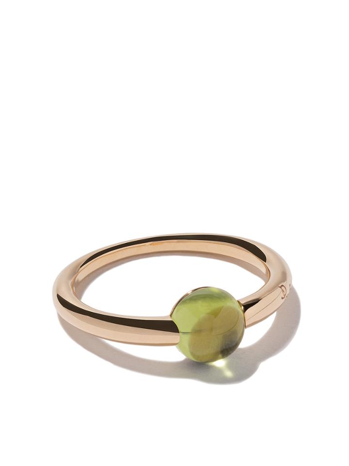 Pomellato 18kt Rose & White Gold M'ama Non M'ama Peridot Ring -