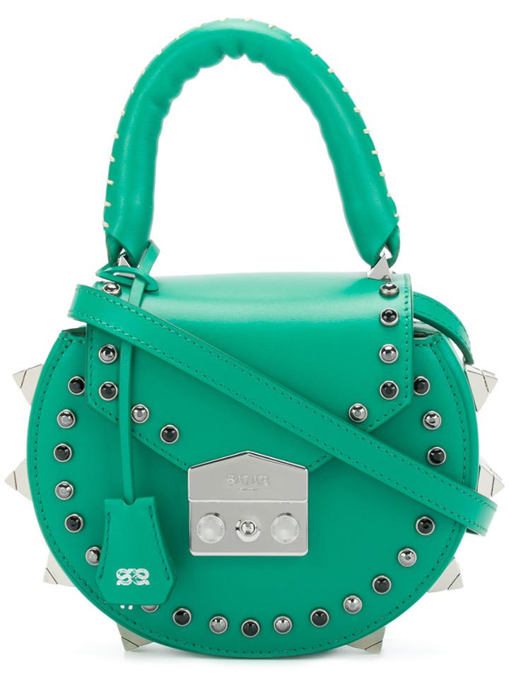Salar Studded Mini Tote - Green