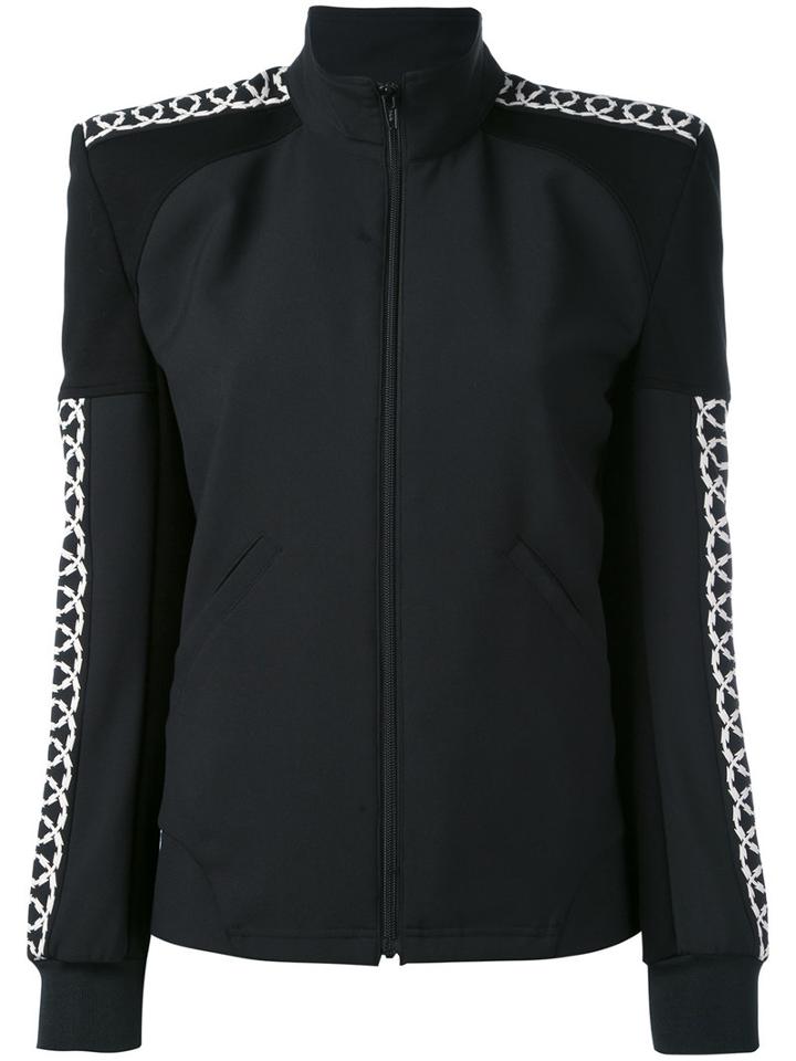 Junya Watanabe Comme Des Garçons - Structured Shoulder Bomber Jacket - Women - Polyester/polyurethane/rayon - M, Black, Polyester/polyurethane/rayon