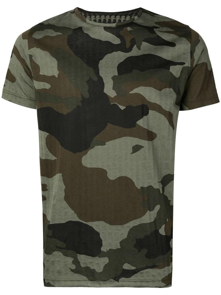 Karl Lagerfeld Camouflage Print T-shirt - Green