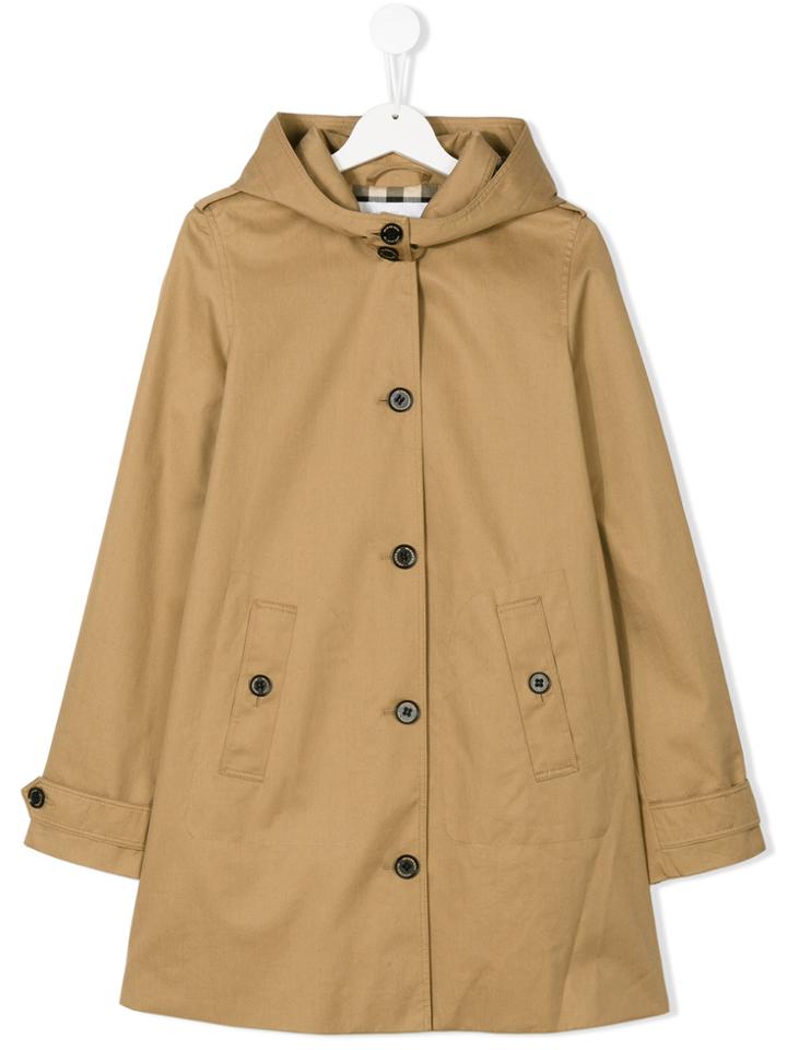 Burberry Kids Hooded Jacket - Nude & Neutrals