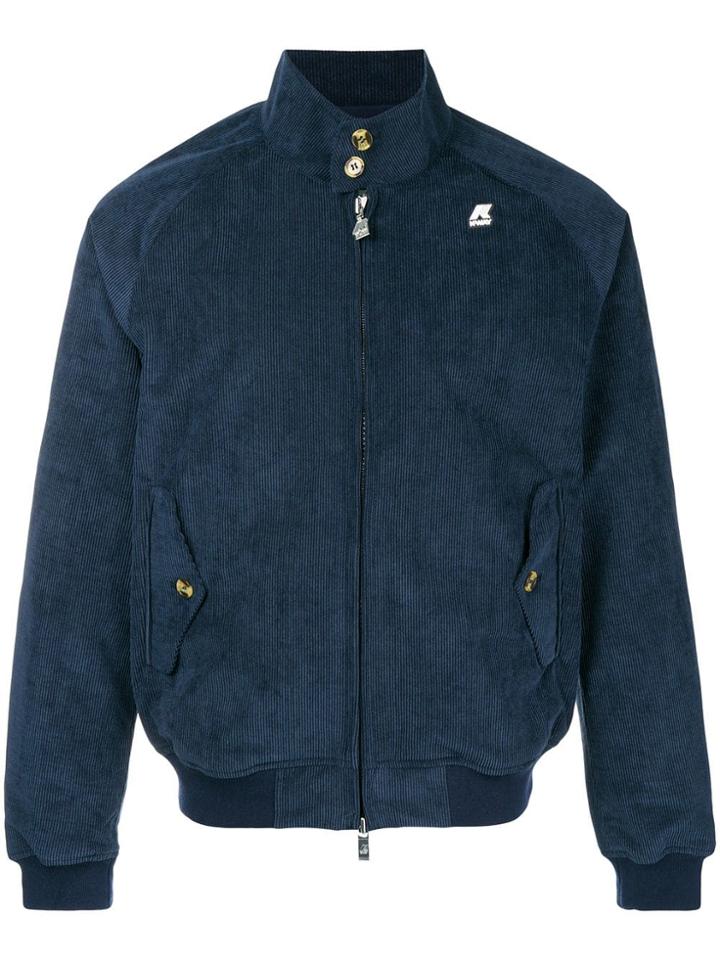 K-way Zipped Bomber Jacket - Blue