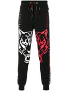 Plein Sport - Printed Sweatpants - Men - Cotton - S, Black, Cotton