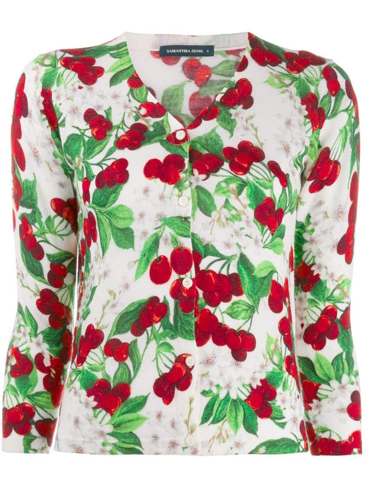 Samantha Sung Cherry Charlotte Cardigan - Neutrals